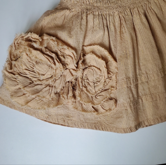 Lined Beige Skirt for Baby Girl - Picture 9 of 9